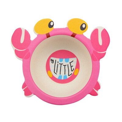 

Toponeto Bamboo fiber childrens cartoon bowl environmental protection baby cutlery