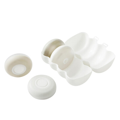 

4pcs Portable Mini Cream Jars Bottle Squeezable Toiletry Bottles Shampoo Bath Cream Toiletries Containers Travel Accessories