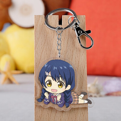 

Anime Shokugeki no Soma Yukihira souma Model Cartoon Key Ring Pendants keychain Toys Gift