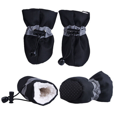 

Pet Supplies Winter Warm Soft Cashmere Anti-skid Rain Shoes for Pet Dog