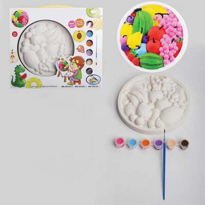 

Children Funny Cartoon Animal Plaster Painting Child Drawing DIY Educational Toys Gifts