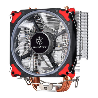 

SilverStone Cold Front 400 CPU Radiator Air Cooling Antipyretic 150W PWM Red LED Fan Multi Platform Straight Touch Heat Pipe