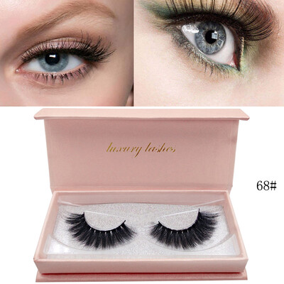 

Gobestart Natural False Eyelashes 3d Mink Lashes Volume Soft Lashes Long Extension D