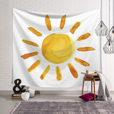 

Toponeto Psychedelic Moon&Sun Wall Hanging Beach Towel Art Tapestry Dorm Home Decor