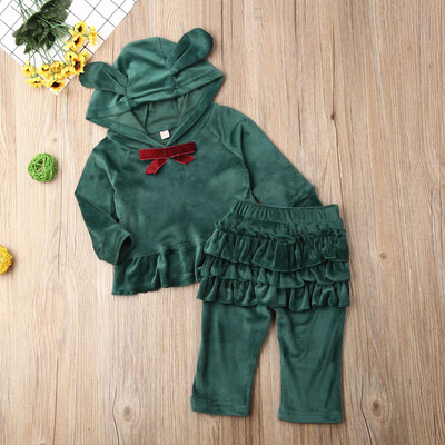 

Toddler Baby Girl Clothes Sweatshirt Top Pants Infant Outfits Sets Tracksuit