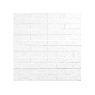 

Gobestart 3D Wall Paper Brick Stone Rustic Effect Self-adhesive Wall Sticker Home Decor