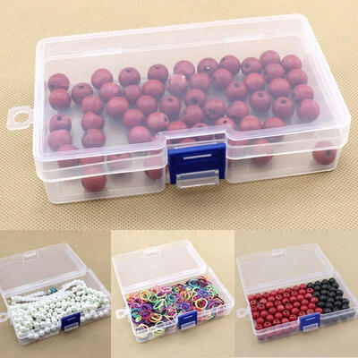 

1Pcs Clear Plastic Transparent With Lid Storage Box Collection Container Case