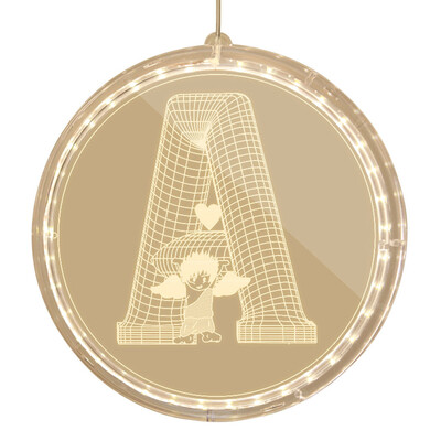 

〖Follure〗USB Letter Lights LED Light Up White Plastic Letters Hanging type AK