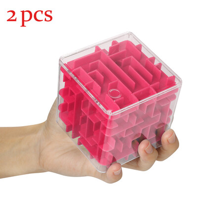 

Tailored Fun Brain Game Challenge Fidget Toys Hand Game Case Box 3D Cube Puzzle Maze Toy