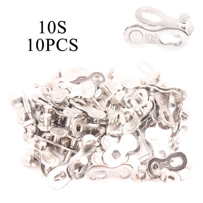 

10Pcsset Stainless Steel Bike Chain Master Link Joint Connector 6-11 Speed