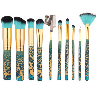 

Makeup Brushes Foundation Eyebrow Eyeliner Blush Powder Cosmetic Concealer Professional Makeup Brushes Set 10pcs