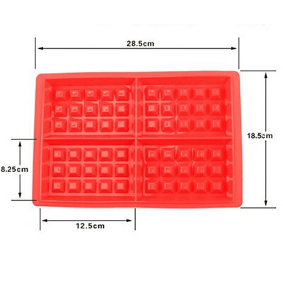 

Silicone Waffle Tools 4-Cavity Waffles Cake Chocolate Pan cake for decoration Fondant Silicone Tools Cooking Mold New Arrive