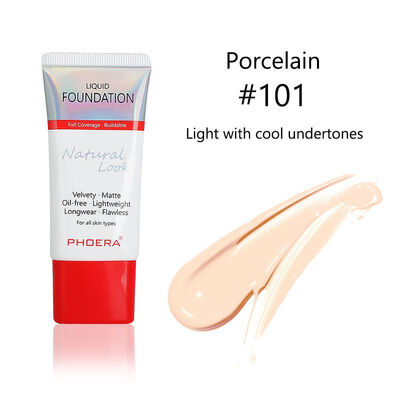 

New Arrival Foundation Mineral Touch Oil Control Skin-Friendly Liquid Foundation Makeup Full Coverage 24 Hour Long Lasting Cream