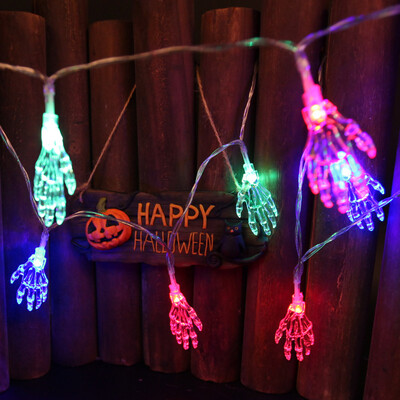 

〖Follure〗20 LED Lights Decorated Hand Bone Battery Light String Halloween Party