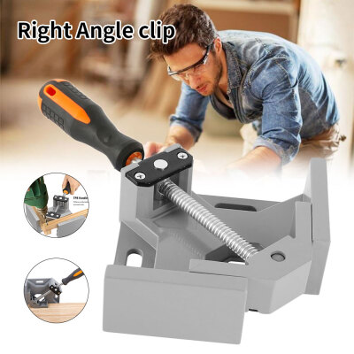 

Heavy Duty Aluminum Alloy Wood Clamps Corner Clamps Right Angle Clamp Jig Tools for Woodwork Picture Framing with Swing Jaw