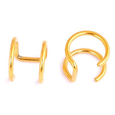 

5pcs Fashion Men&39s Women&39s Unisex Punk Style Simple Design Non-piercing Cartilage Cuff One Ear Clip Ear Stud Earrings