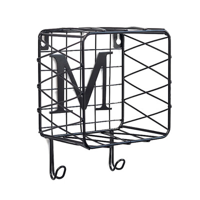 

2019 Ins Style Wrought Iron Wall Shelf Wall-Mounted Grid Storage Racks Multi-Function Wall Finishing Shelf wall decoration shelf