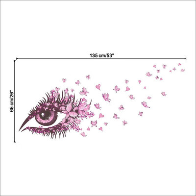 

Pink butterfly flower Tree Wall Stickers Decals Girls Women Flower Mural Vinyl Wallpaper Home Living Room Bedroom wall decor New
