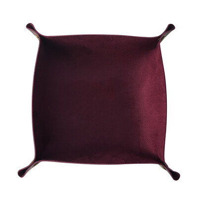 

Toponeto Leather Storage Tray Creative Square Leather Sundries Storage Tray