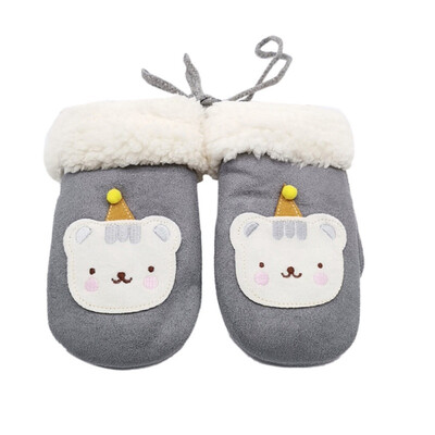 

Baby Gloves Toddler Girls Boys Outdoor Winter Patchwork Keep Warm Mittens