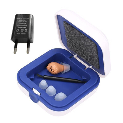 

1pc Hearing Aids Mini Rechargeable Sound Amplifier Ear Plugs Cordless Hearing Amplifiers for the Elderly Deaf