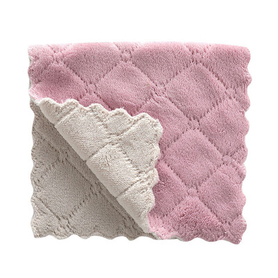 

Toponeto 5Pcs Nonstick Oil Coral Velvet Hanging Hand Towels Kitchen Dishclout