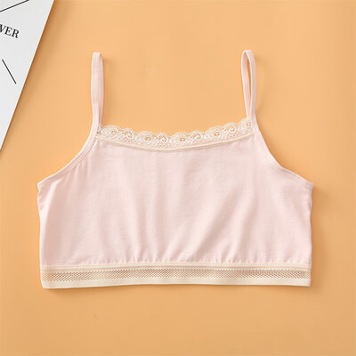 

Young Girls Training Bra Soft Cotton Underwear For Teenage Puberty Cotton Child Bra For Kids Students 8-16 Yrs
