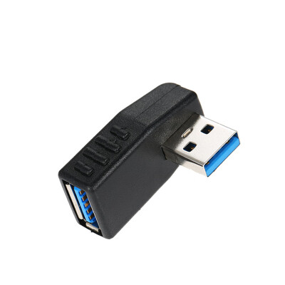 

USB 30 Adapter Vertical Male to Female Right Angle Type-A Adapter Coupler Connector - Pack of 1