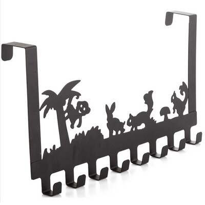 

〖Follure〗Bathroom Hooks Over the Door Hook Organizer Rack Hanging Towel Rack Over Door
