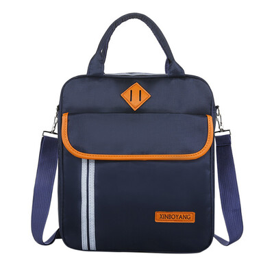 

Children Oxford Cloth Solid Color Kids Messenger Bag Hand Picked Waterproof Hand Thickened Casual School Bags mochila escolar