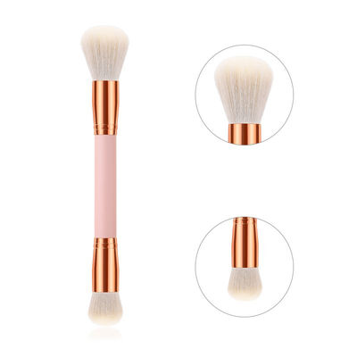 

1pcs Double-head Foundation Brushes Powder Eyeshadow Blush Brushes Face Makeup Tool Pincel Maquiagem Wood Handle