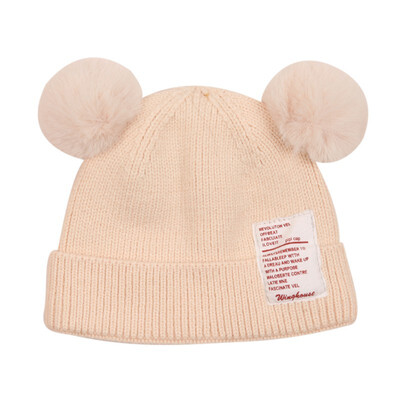 

Kakakid Baby Cap Toddler Kids Baby Warm Winter Knit Beanie Fur Pom Pom Hat Baby Boys Girls Cap 3-24M