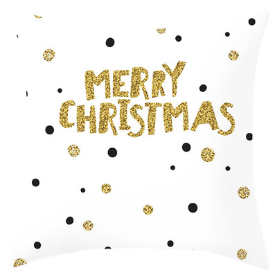 

Tailored Christmas Series Home Decor Polyester Peach Skin Pillow Case 18x18in