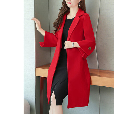 

Tailored Womens Winter Lapel Button Long Trench Coat Jacket Ladies Overcoat Outwear