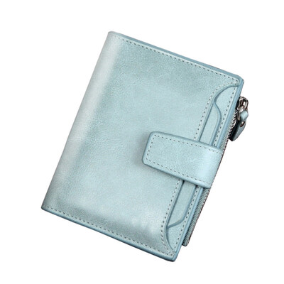 

Business Men Solid Color Short Wallet Multi Slots Faux Leather Bifold Purse