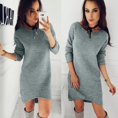 

Round neck long sleeved skirt
