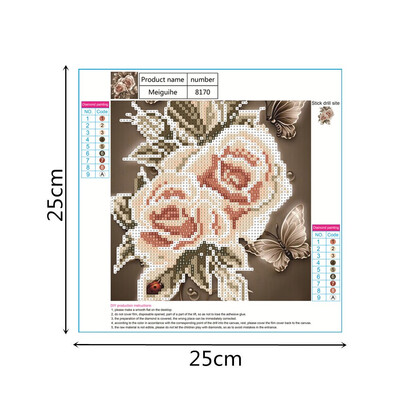 

Gobestart 5D Embroidery Paintings Rhinestone Pasted DIY Diamond Painting Cross Stitch