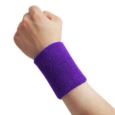 

New 1pcs Sport Protect Wrist Sleeve Gym Sweatband Fitness Run Sweat Band 875 CM