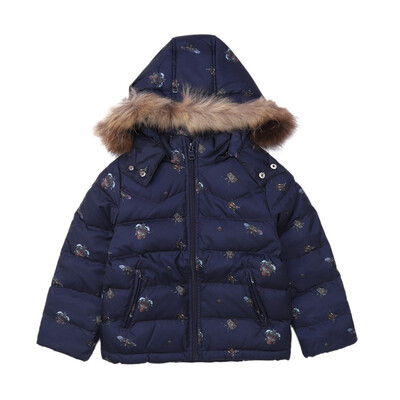 

Children Down Outerwear Childrens Winter Warm Print Down Jacket New Boys Girls Casual Coats Kids Clothing 2-10Y