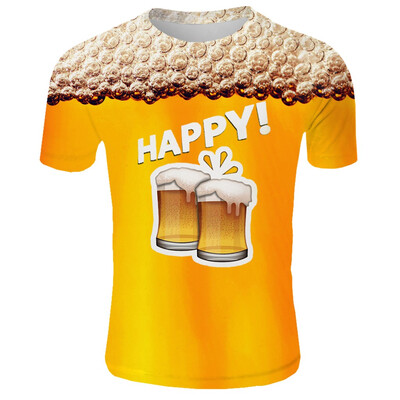 

Toponeto Mens New Summer T-shirt With Round Neck Short Sleeve Blue Flame 3D Printed Top