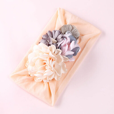 

Cute Baby Girls Princess Soft Flower Hairband Turban Headbands Wedding Party