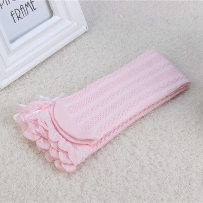 

Socks girl knee high cotton ribbed Spanish Romany ribbon cotton Mltiple colour