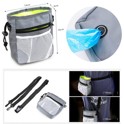 

Dog Treat Training Pouch – Easily Carries Pet Toys Kibble Treats – Built-in Poop Bag Dispenser