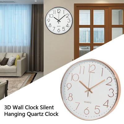 

Willstar 3D 12 inch Wall Clock Silent Hanging Quartz Clock Bedroom Digital Clock