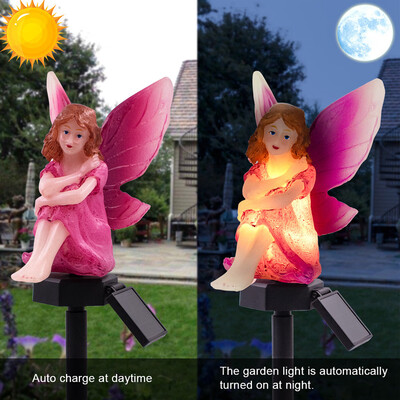 

〖Follure〗LED Garden Lights Solar LightsFlower Fairy And Bear Solar-Powered Lawn Lamp