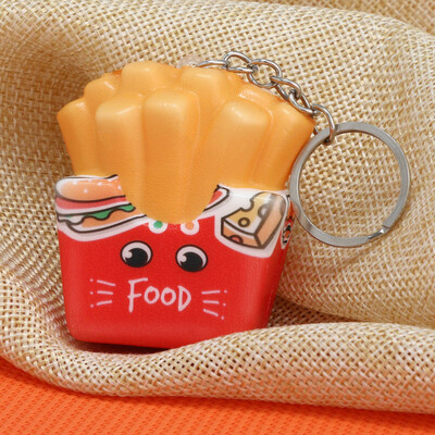 

〖Follure〗Squishies Kawaii Cartoon Chips Slow Rising Cream Scented Keychain Stress Relief