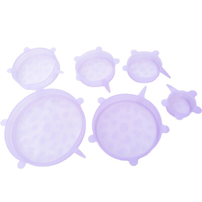 

612pcs Silicone Reusable Stretch&Fresh Wraps Seal Cover Cling Film Lids Use