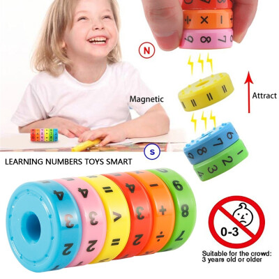 

6Pcs Magnetic Math Counting Game Magnetic Arithmetic Learning Toys Number Blocks Magnet Toys