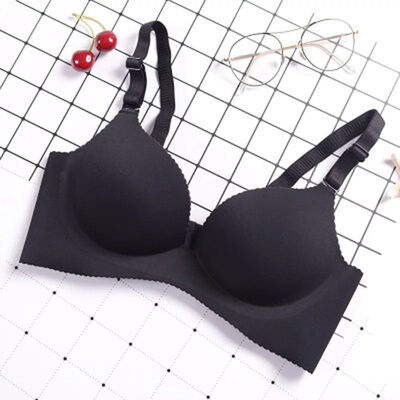

Women Push Up Lingerie Seamless Bra Sexy Deep U Cup Bras Wire Free Bralette Female Underwear