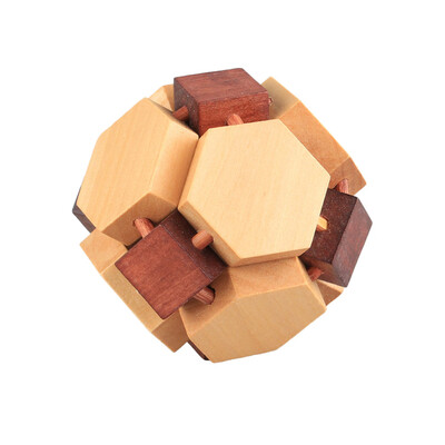 

Tailored Wooden Intelligence Toy Chinese Brain Teaser Game 3D IQ Puzzle for Kids Adults